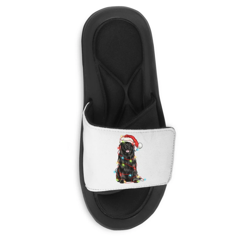 Christmas Newfoundland Dog Slide Sandal 5 Christmas Newfoundland Dog Slide Sandal - Image 3