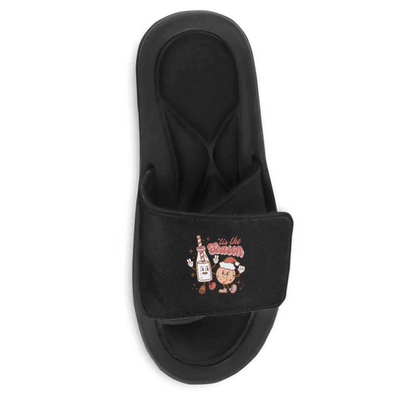 Tis The Season Christmas Milk And Cookie Slide Sandal 5 Tis The Season Christmas Milk And Cookie Slide Sandal - Image 3