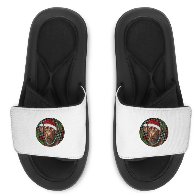 Labrador Retriever Christmas Slide Sandal 3 Labrador Retriever Christmas Slide Sandal