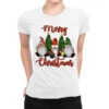 Merry Christmas Gnomes Ladies Fitted T-Shirt