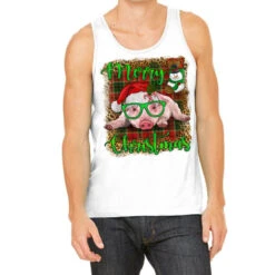 Merry Christmas Pig Tank Top