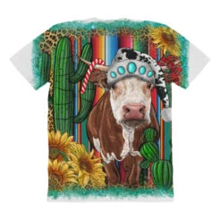 Western Christmas Cow All Over Women's T-shirt -Noel Outfits Store pmd.2526803943.108.25097255.s3.1 front customized1 f5f5f5 none x45y1 294 800x800 1
