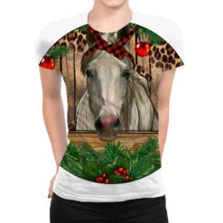 Christmas Horse All Over Women's T-shirt