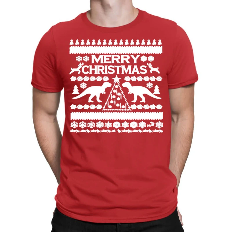 T Rex Ugly Christmas T-Shirt 3 T Rex Ugly Christmas T-Shirt