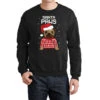 Santa Paws Merry Christmas Crewneck Sweatshirt -Noel Outfits Store pmd.2526811247.32.25097379.s3.1 front black2 ffffff none x0y0 124 800x800 1