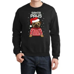 Santa Paws Merry Christmas Crewneck Sweatshirt