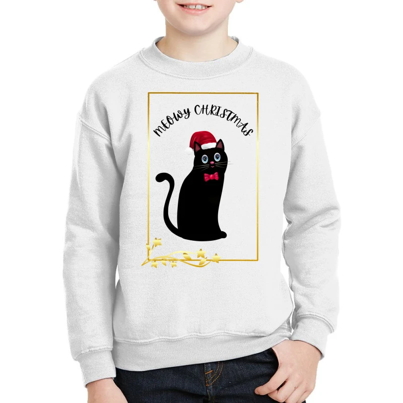 Meowy Christmas Youth Sweatshirt 3 Meowy Christmas Youth Sweatshirt