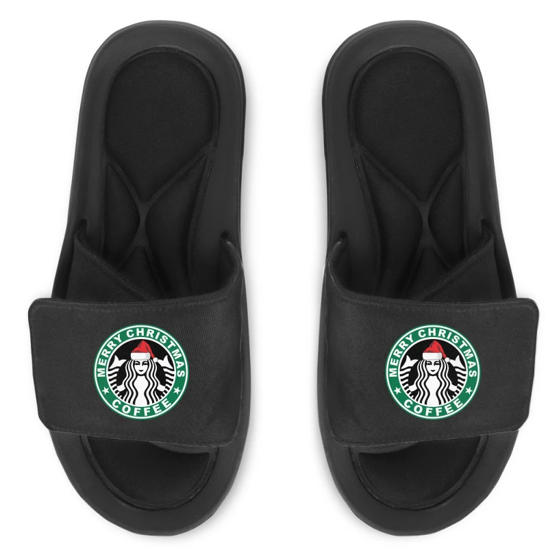 Christmas With Coffee Slide Sandal 3 Christmas With Coffee Slide Sandal