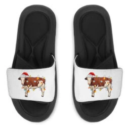 Christmas Cow Slide Sandal