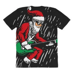 Santa Playing Guitar Christmas Pajama Musician All Over Women's T-shirt -Noel Outfits Store pmd.2526986756.108.25100773.s3.1 front customized1 111111 none x45ym15.5 294 800x800 1