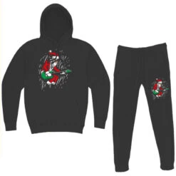 Santa Playing Guitar Christmas Pajama Musician Hoodie & Jogger Set -Noel Outfits Store pmd.2526986773.185.25100773.s3.1 front black2 ffffff none x31y00 6937 800x800 1