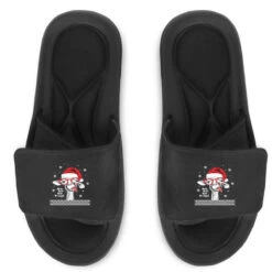 Ugly Christmas Llama Santa Xmas Llama Alpaca G Slide Sandal