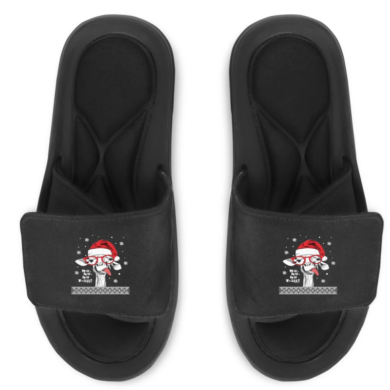 Ugly Christmas Llama Santa Xmas Llama Alpaca G Slide Sandal 3 Ugly Christmas Llama Santa Xmas Llama Alpaca G Slide Sandal