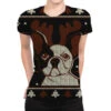Ugly Christmas French Bulldog Puppy With Reindeer All Over Women's T-shirt -Noel Outfits Store pmd.2527015860.108.25089430.s3.1 front customized2 111111 none x45ym5.5 294 800x800 1