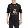 Ugly Christmas French Bulldog Puppy With Reindeer Youth Tee -Noel Outfits Store pmd.2527015867.37.25089430.s3.1 front black2 ffffff none x0.5y0 128 800x800 1
