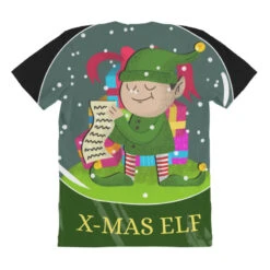 Snow Globe Believe Elf Xmas Funny Christmas Elf Gi All Over Women's T-shirt -Noel Outfits Store pmd.2527021790.108.25094029.s3.1 front customized1 111111 none x45ym12 294 800x800 1