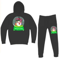 Snow Globe Funny Xmas Snowman Snowflakes Christmas Hoodie & Jogger Set -Noel Outfits Store pmd.2527021937.185.25094027.s3.1 front black2 ffffff none x20y00 7138 800x800 1