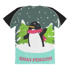 Snow Globe Penguin Christmas Tree Believe Xmas Gif All Over Women's T-shirt -Noel Outfits Store pmd.2527022048.108.25094025.s3.1 front customized1 111111 none x45ym11.5 294 800x800 1