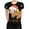 Santa Sloth Christmas Merry Slothmas Snowflake All Over Women's T-shirt -Noel Outfits Store pmd.2527027471.108.25097642.s3.1 front customized2 111111 none x45y41.5 294 800x800 1
