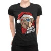 Santa Pug Christmas Merry Pugmas Dog Lover Xma Ladies Fitted T-Shirt 2 Santa Pug Christmas Merry Pugmas Dog Lover Xma Ladies Fitted T-Shirt -Noel Outfits Store pmd.2527027838.36.25097646.s3.1 front black2 ffffff none x0y0 154 800x800 1