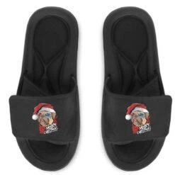 Santa Pug Christmas Merry Pugmas Dog Lover Xma Slide Sandal