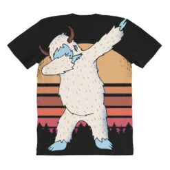 Retro Vintage Dabbing Yeti Snowman Funny Christmas All Over Women's T-shirt -Noel Outfits Store pmd.2527029637.108.25097666.s3.1 front customized1 111111 none x45y12.5 294 800x800 1