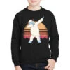 Retro Vintage Dabbing Yeti Snowman Funny Christmas Youth Sweatshirt -Noel Outfits Store pmd.2527029651.52.25097666.s3.1 front black2 ffffff none x0y0 169 800x800 1