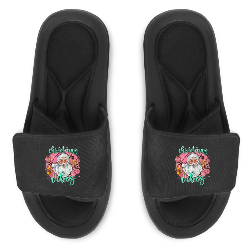Christmas Vibes Santa Slide Sandal 3 Christmas Vibes Santa Slide Sandal