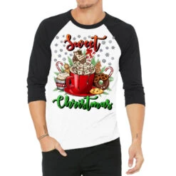 Sweet Christmas 3/4 Sleeve Shirt