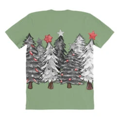 Black And White Christmas Trees With Lights All Over Women's T-shirt -Noel Outfits Store pmd.2527095482.108.25068711.s3.1 front customized1 8fab82 none x45y69 294 800x800 1