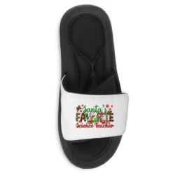 Santa's Favorite Science Teacher Christmas Slide Sandal -Noel Outfits Store pmd.2527100570.202.25102135.s3.1 front customized1 f5f5f5 none x75y71 90 800x800 1