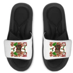 Afro Messy Bun Christmas Slide Sandal
