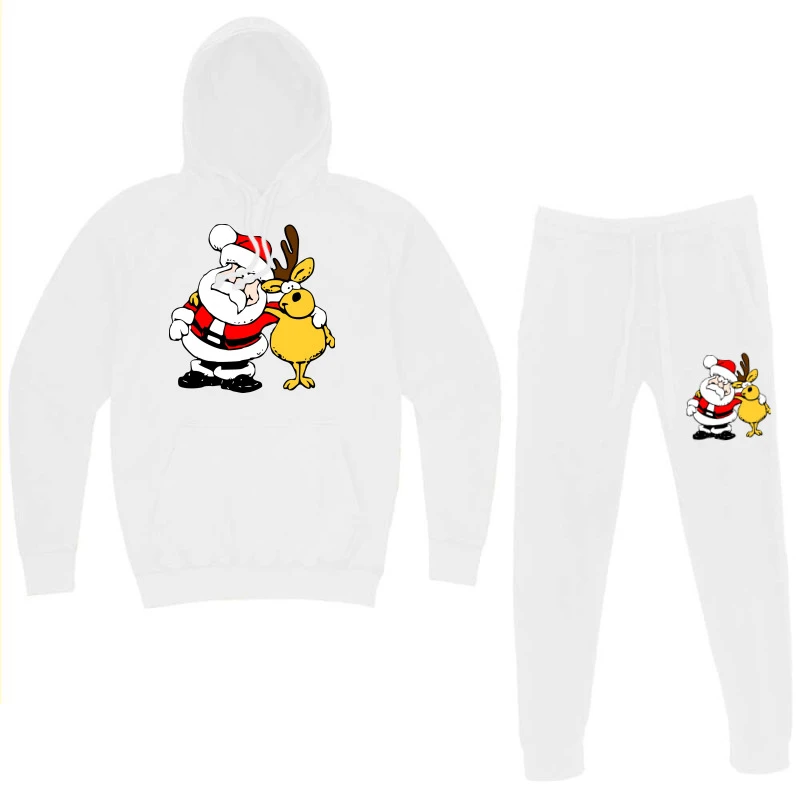 Santa Reindeer Christmas Hoodie & Jogger Set 5 Santa Reindeer Christmas Hoodie & Jogger Set - Image 3